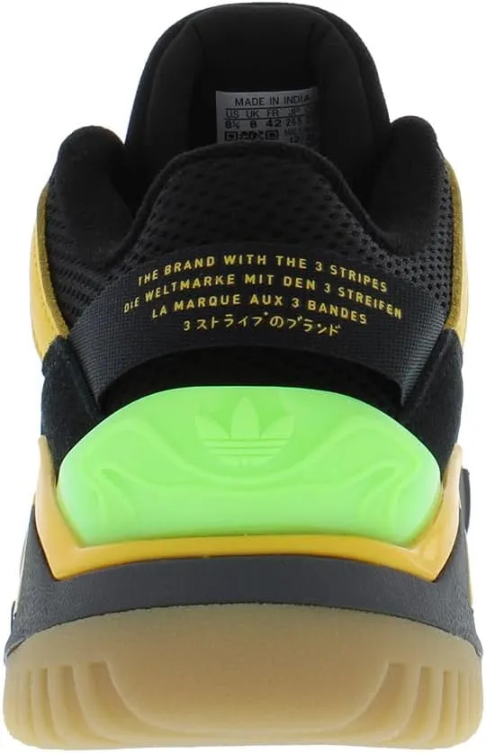 adidas Mens Niteball 2.0 Jamaica Mid Shoes, Black Signal Green