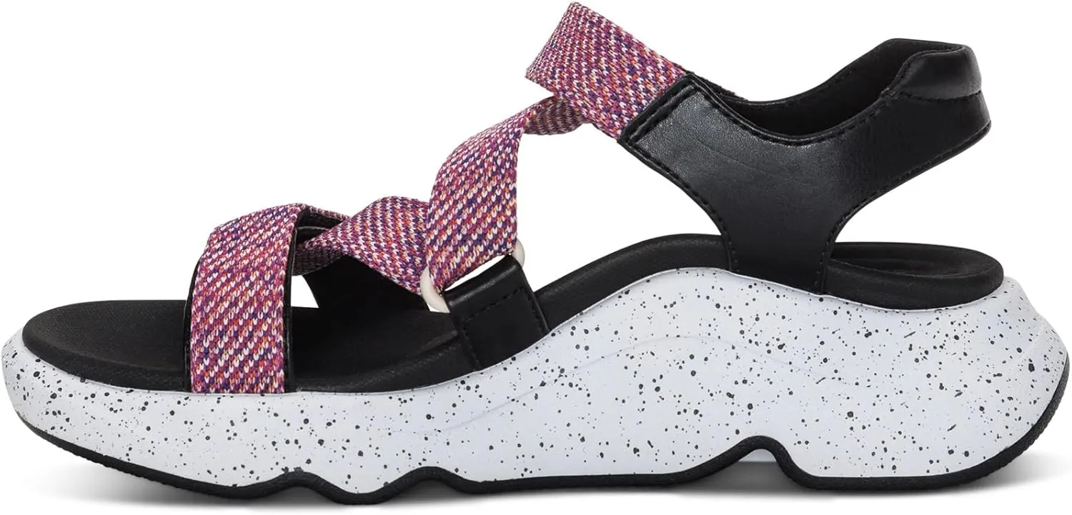 Aetrex Marz Adjustable Orthopedic Arch Water-Friendly Sports Sandals for Women