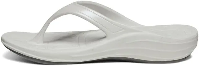 Aetrex Women's Fiji Orthopedic Arch Support Flip Flops - Water-Friendly Metatarsal Soft Toe Post Flip Flops Sandals