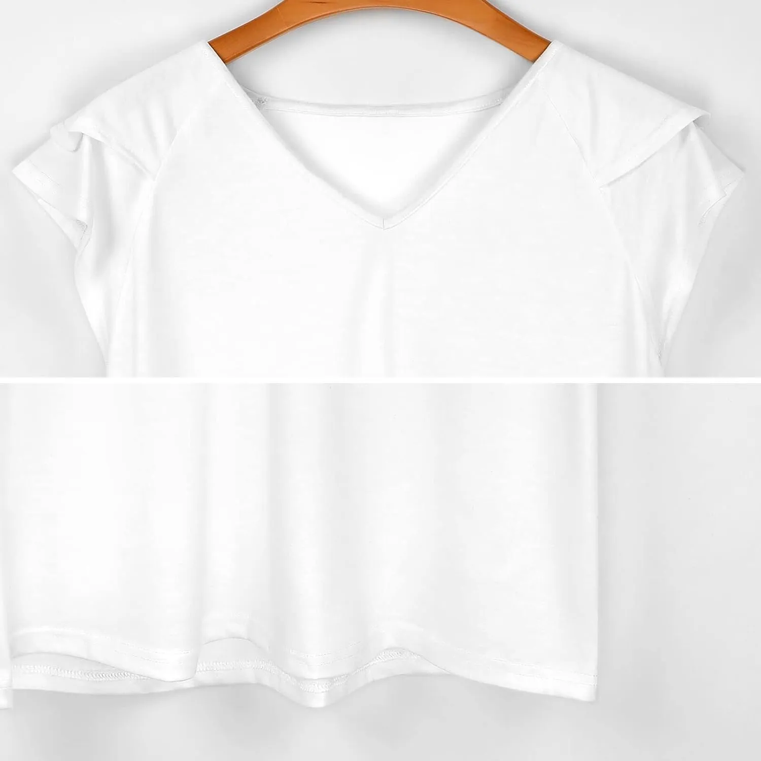 AMRANDOM Women's Casual Floral Print V Neck Ruffle Short Sleeve Summer Shirts Tops Loose Blouses