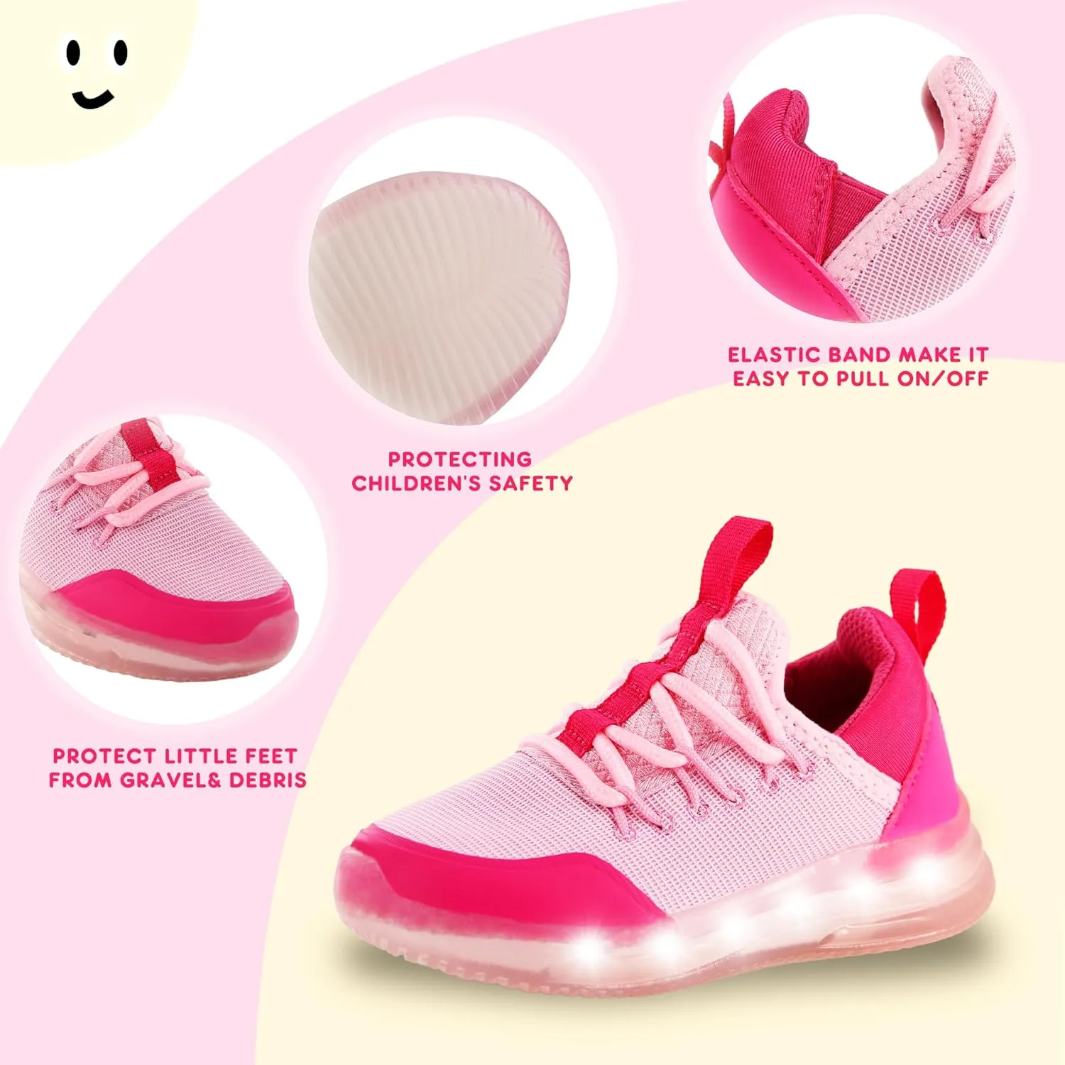 AMZZPIK LUMIKICK Light Up Shoes for Boys Girls Kids Tennis Sneakers Walking Led Glow Shoe for Toddler