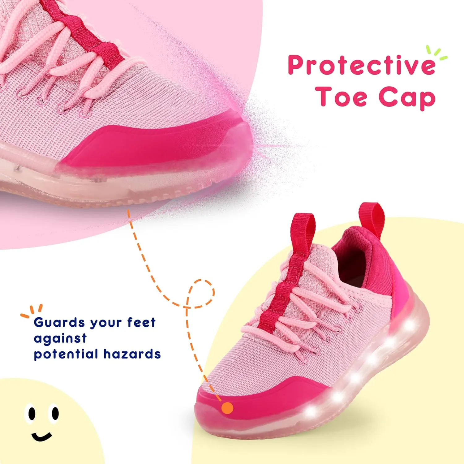 AMZZPIK LUMIKICK Light Up Shoes for Boys Girls Kids Tennis Sneakers Walking Led Glow Shoe for Toddler