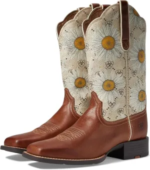 Ariat Women's Round Up Wide Square Toe Western Boot