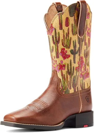 Ariat Women's Round Up Wide Square Toe Western Boot