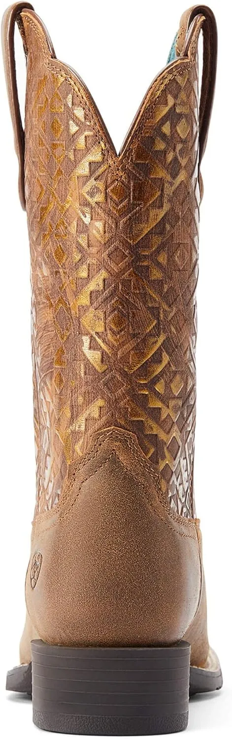 Ariat Women's Round Up Wide Square Toe Western Boot