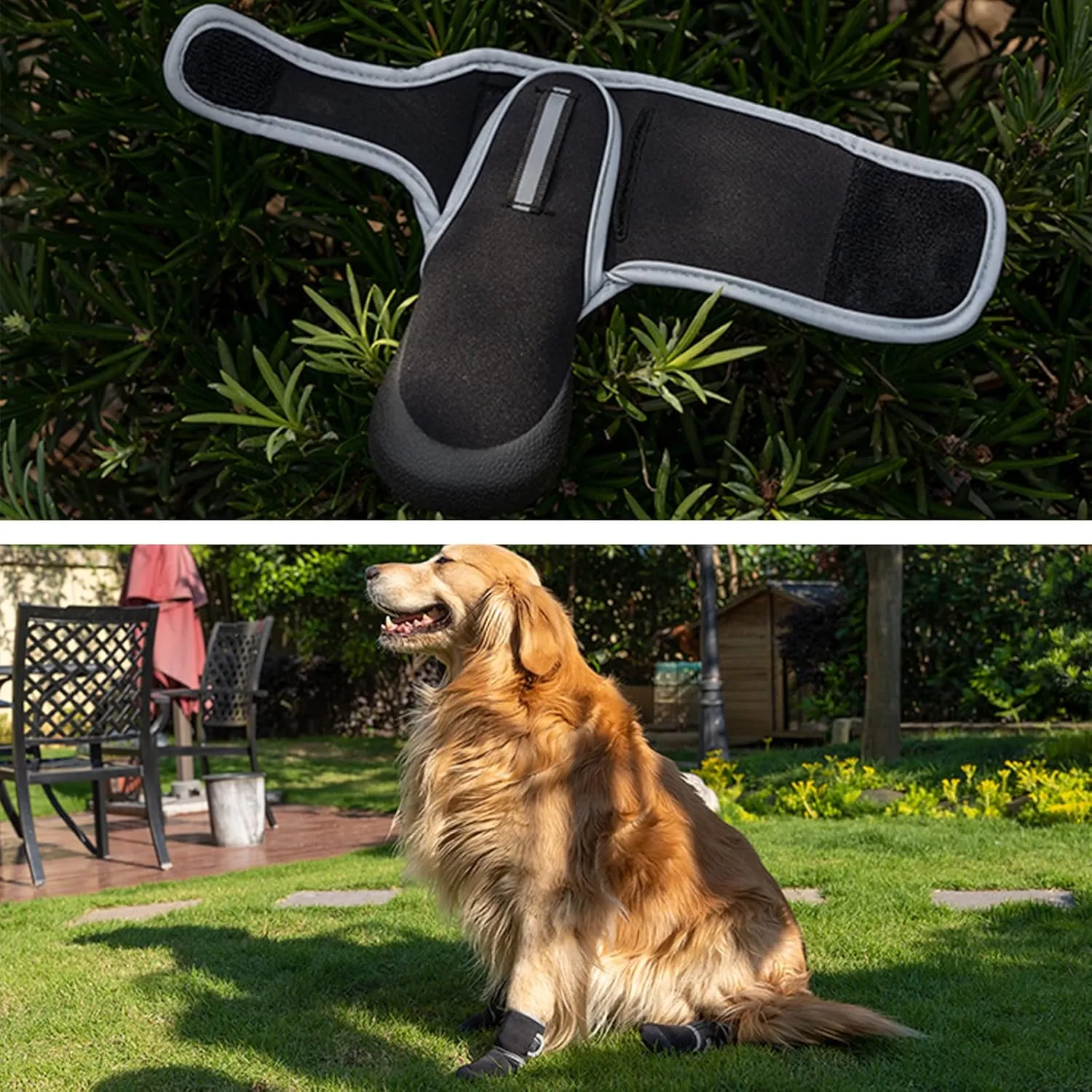 Avaner Dog Shoes Grip Socks 4 Pcs Anti-Slip Paw Protector with Adjustable Straps for Small Medium Dogs