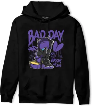 Bad Day Hoodie To Match 12s Field Purple - Sneaker Matching Shirt, Unisex Hoodies Match Sneakers, Urban Streetwear Clothing, Sneaker Graphic Hoodie Design Printed