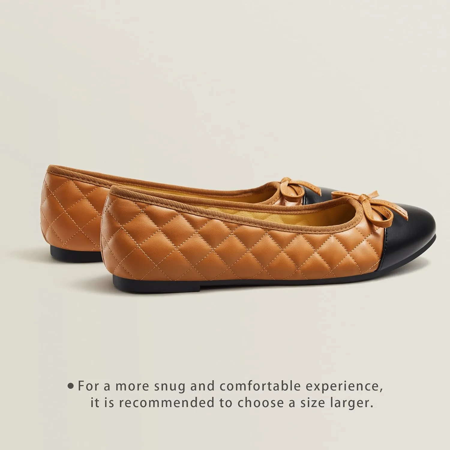Ballet Flats for Women;Round Toe Mary Jane;Soft Leather Geometric Patterns Dressy Flats;Bowknot Slip on Women Shoes