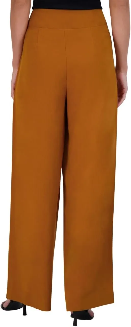 BCBGeneration Women's Wide Leg Pant Pleated Pocket Trouser