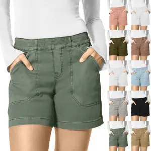 Bermuda Shorts for Women Trendy 2025 Casual Summer High Waisted Chino Shorts Straight Leg Hiking Vacation Outfits