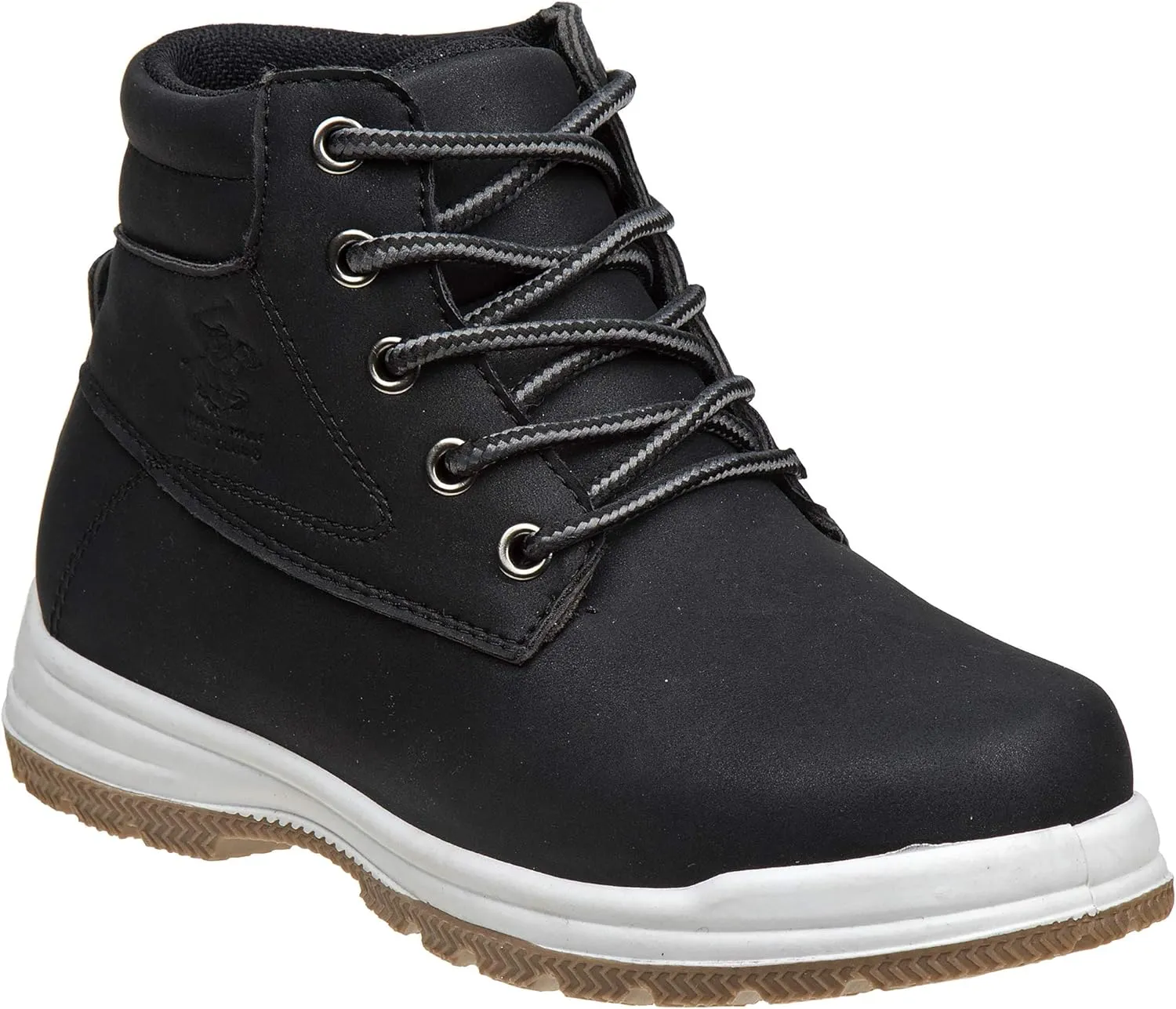 Beverly Hills Polo Club Boy's Lace-up Casual Dress Shoes, High Top Boots (Toddler-Big Kid)