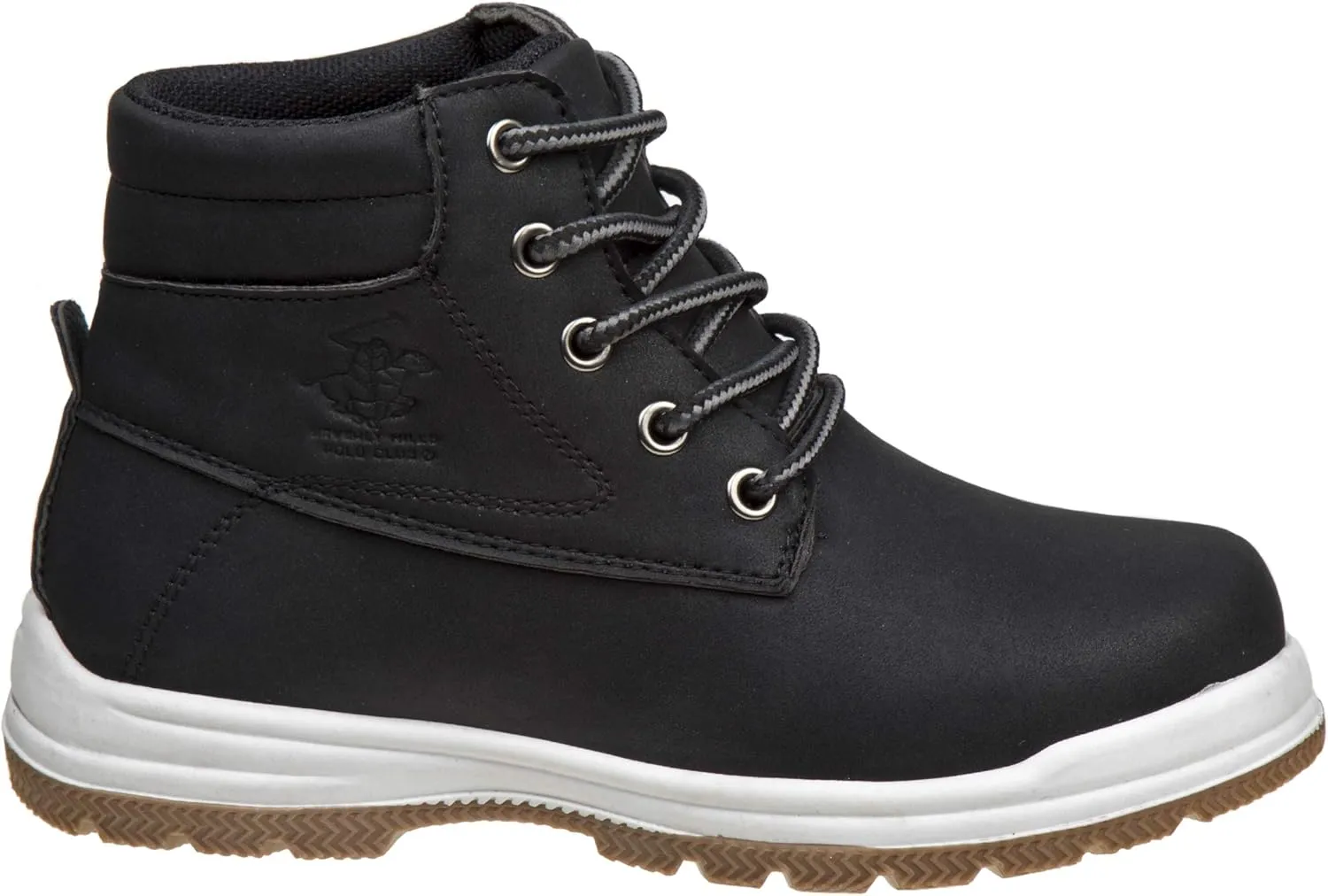 Beverly Hills Polo Club Boy's Lace-up Casual Dress Shoes, High Top Boots (Toddler-Big Kid)