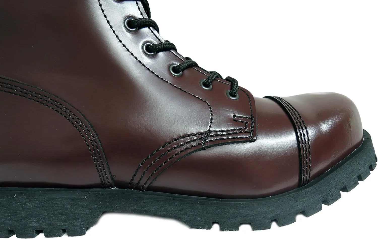 Boots & Braces England Men´s 10 Eye Oxblood Steel Toe Rangers