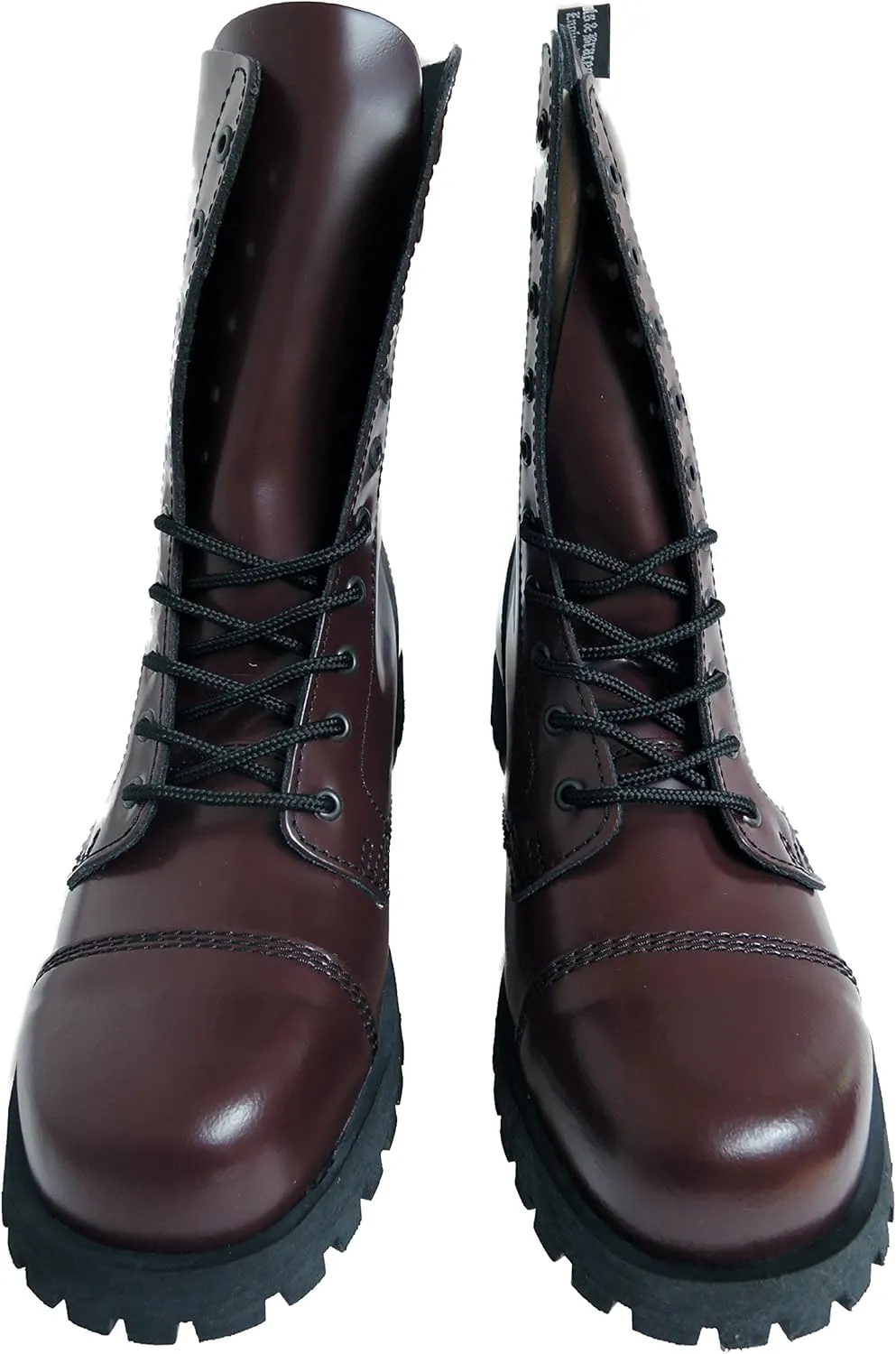 Boots & Braces England Men´s 10 Eye Oxblood Steel Toe Rangers
