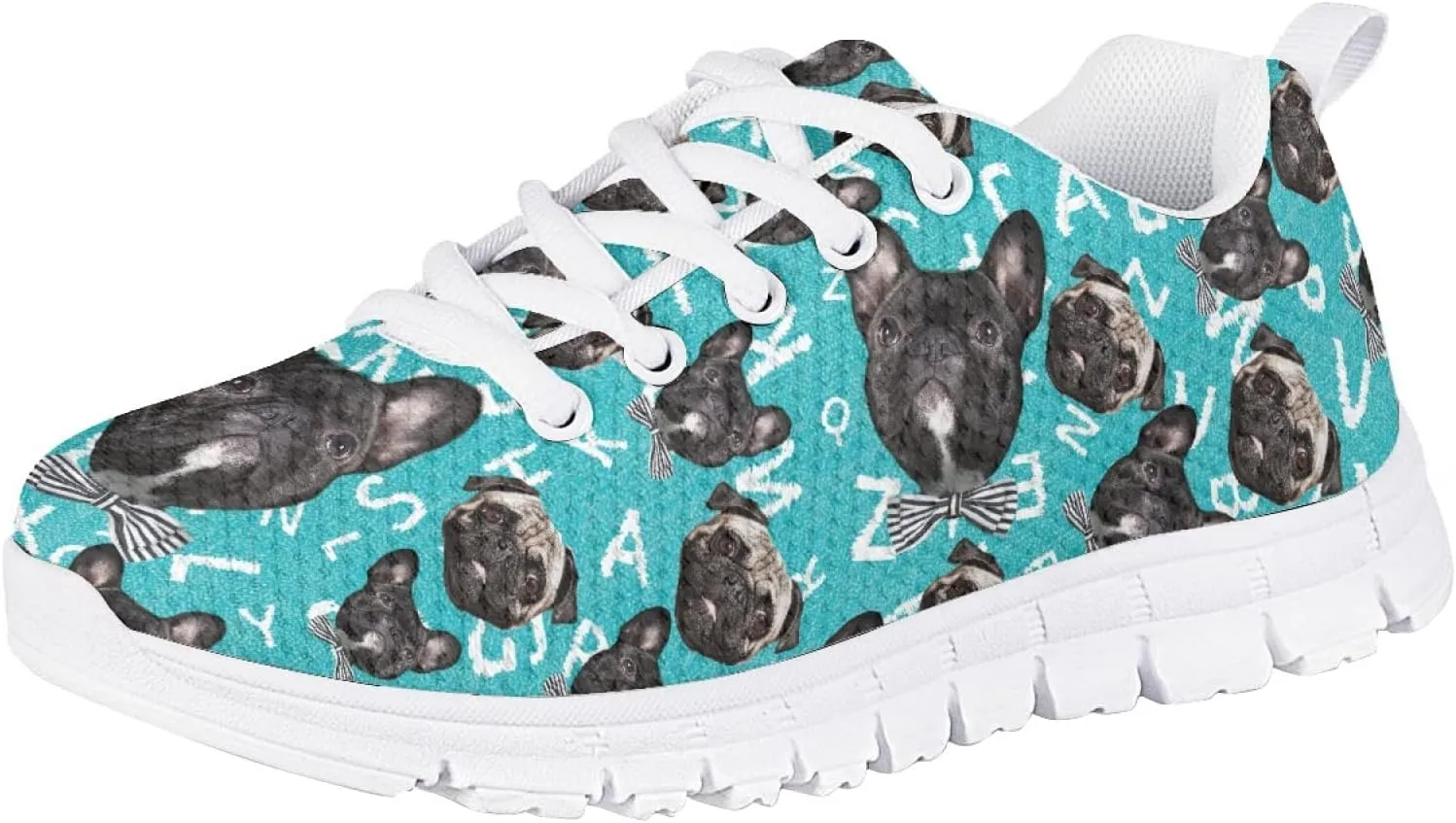 Boys and Girls Cute Cat Dog Print Running Tennis Shoes School Daily Casual Sneakers