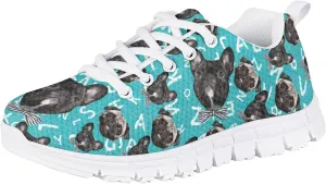 Boys and Girls Cute Cat Dog Print Running Tennis Shoes School Daily Casual Sneakers