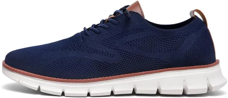 Breeze Shoes for Men Comfortable Oxfords Lace-Up Lightweight Casual Walking wearbreeze Urban Dress Shoes Breathable Upper