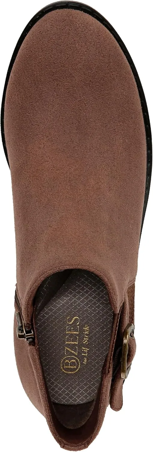 BZees Women's Oasis Comfort Ankle Bootie