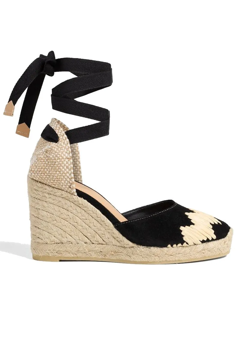 Cande Espadrilles - 9cm - Black