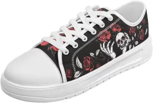 Canvas Shoes for Women Low Top Lace Up Tennis Shoes Girls Fashion Comfortable Sneakers Classic Casual Sneakers