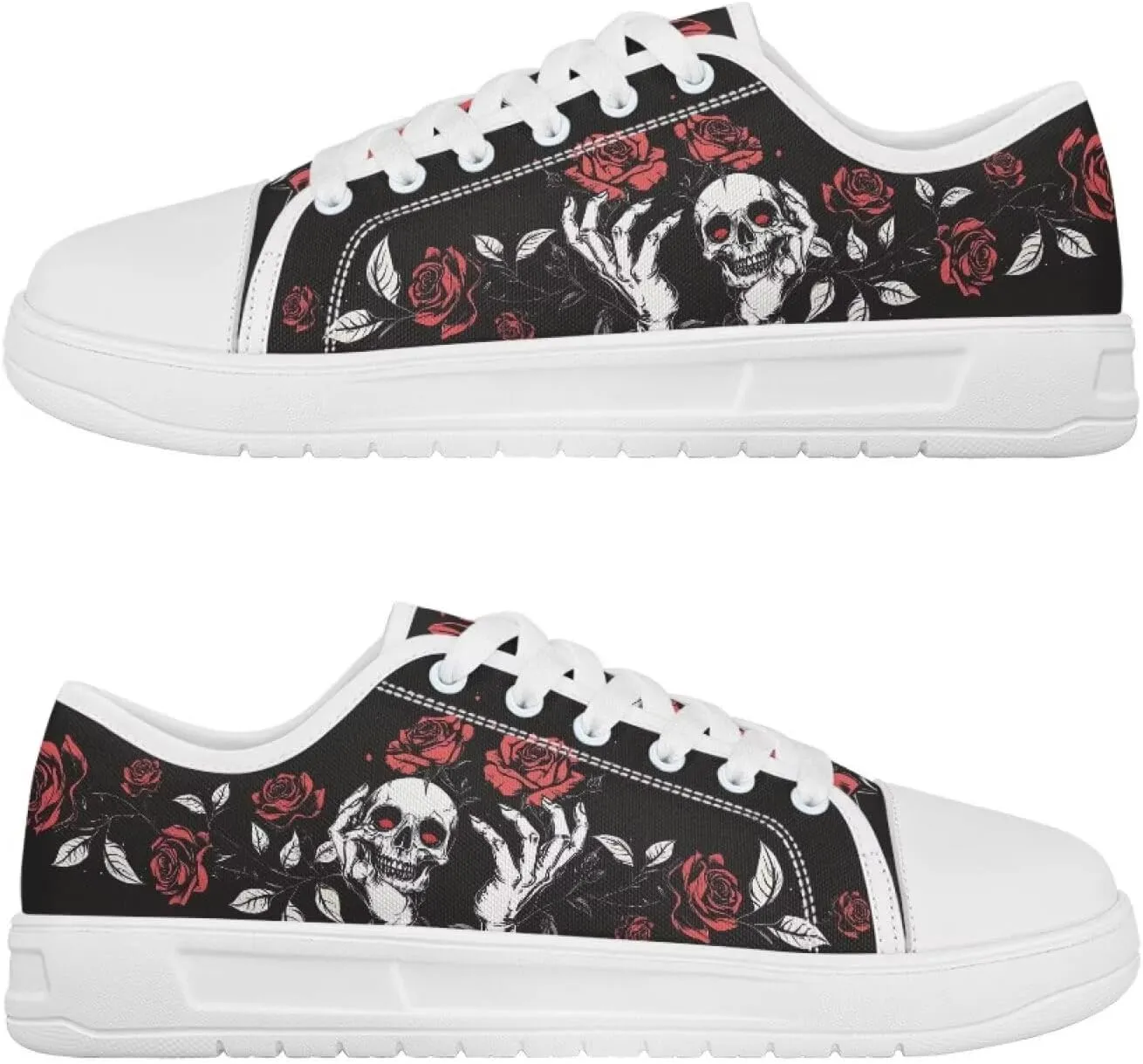 Canvas Shoes for Women Low Top Lace Up Tennis Shoes Girls Fashion Comfortable Sneakers Classic Casual Sneakers