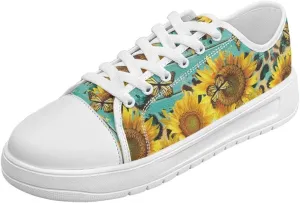 Canvas Shoes for Women Low Top Lace Up Tennis Shoes Girls Fashion Comfortable Sneakers Classic Casual Sneakers