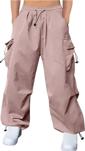 Cargo Pants for Men Baggy Big and Tall Trendy Casual Parachute Pant Harem Joggers Loose Fit with Multi Pocket Streetwear