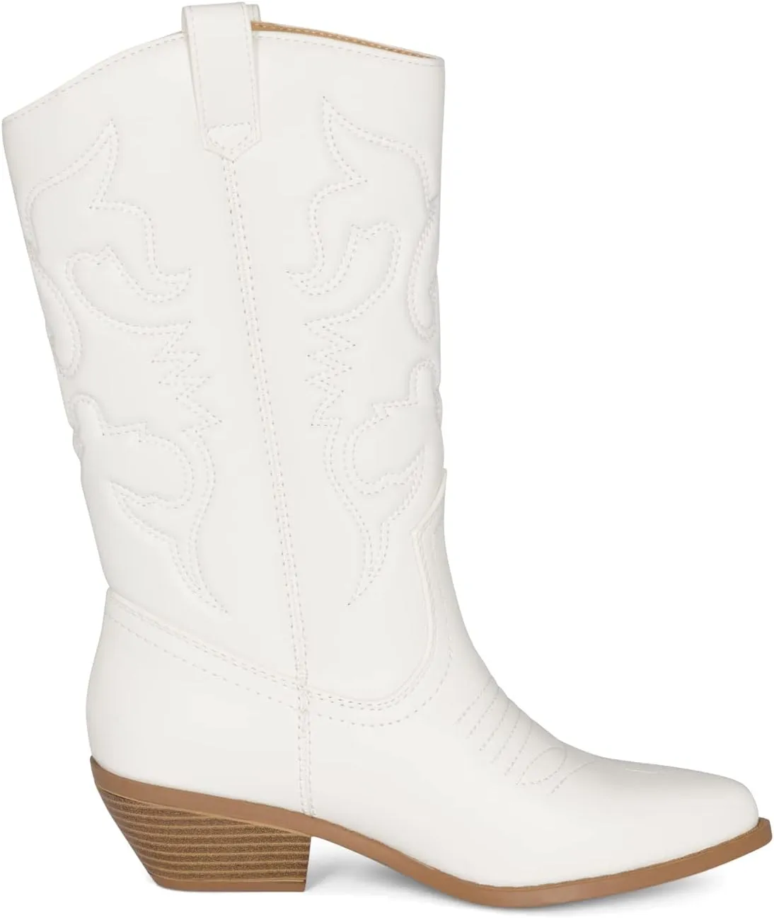 Chariot & Co Ring Women’s Western Cowgirl Boots – Mid-Calf Style with 2” Heel in Multiple Colors