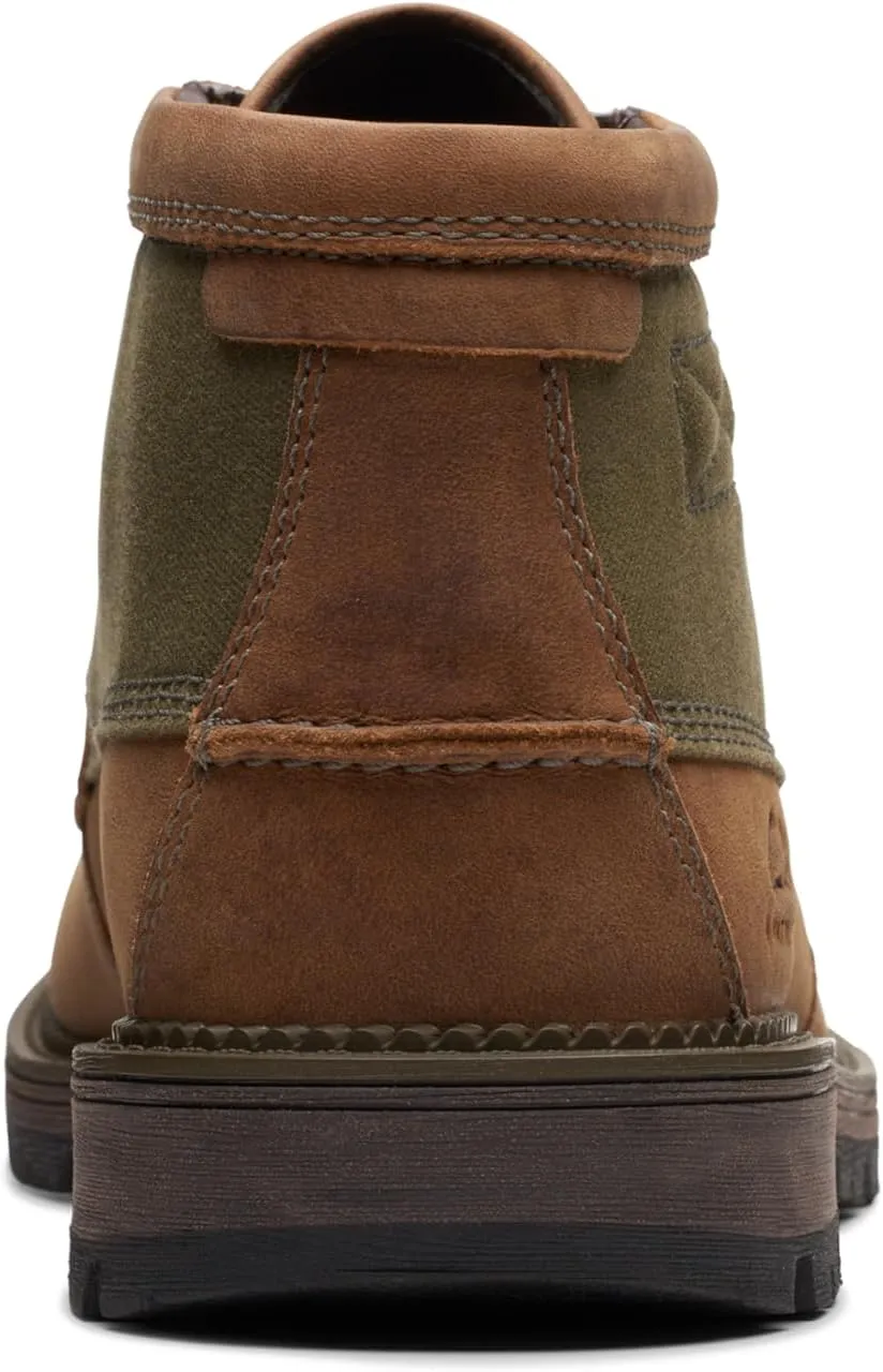 Clarks Mens MAPLEWALK MOC Padded Insole Leather Chukka Boots