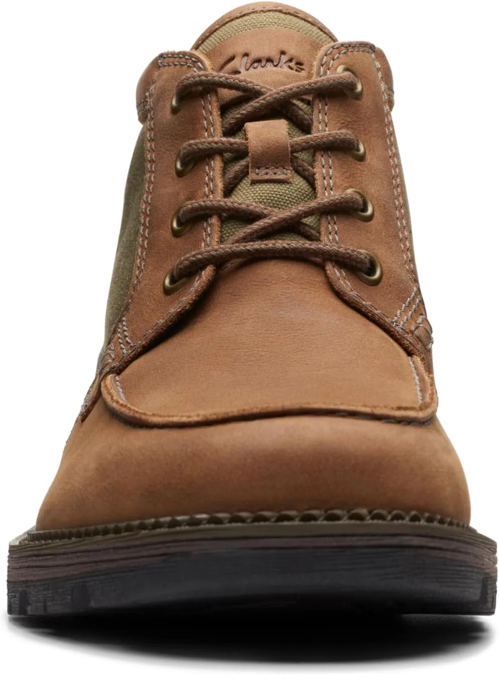 Clarks Mens MAPLEWALK MOC Padded Insole Leather Chukka Boots