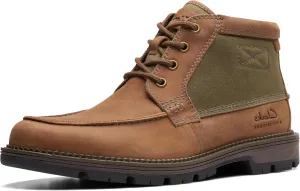 Clarks Mens MAPLEWALK MOC Padded Insole Leather Chukka Boots