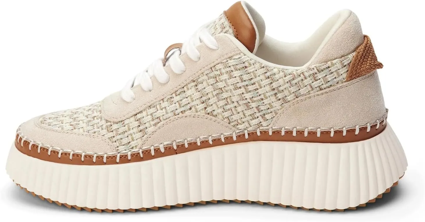 Coconuts by Matisse Womens Go to Platform Lace Up Sneakers Shoes Casual - Beige