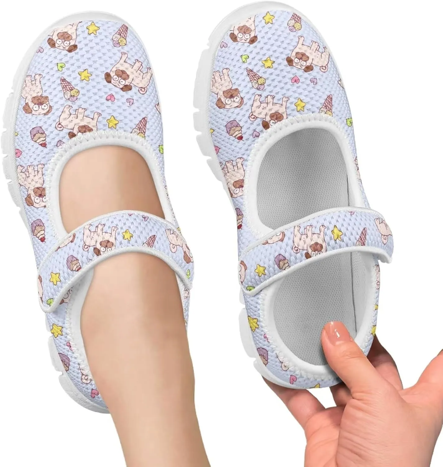Coloranimal Mary Jane Shoes for Girls Princess Shoes Ballet Flats Girls Dress Shoes Single Buckle Uniform Shoes Casual Mary Jane Flats