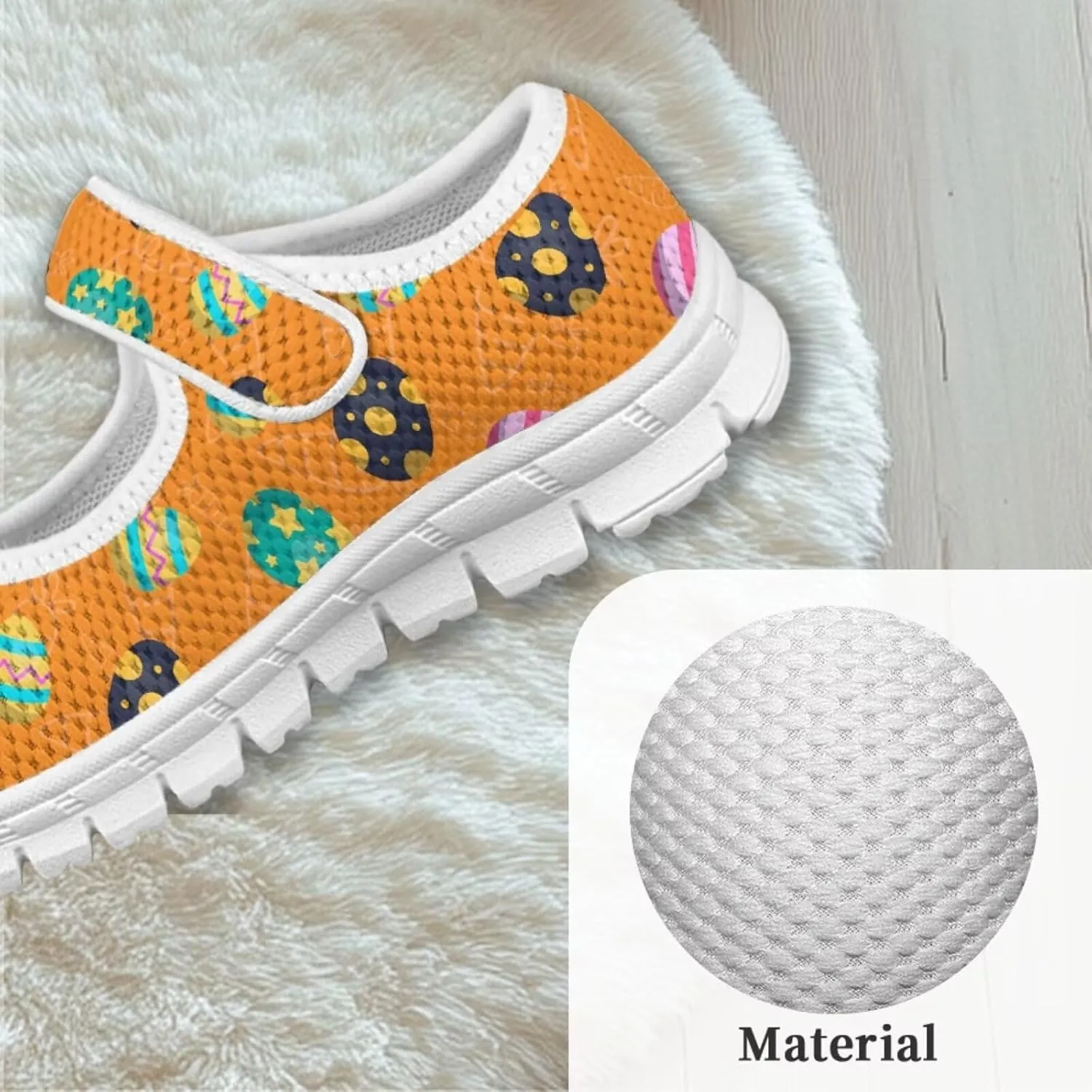 Coloranimal Mary Jane Shoes for Girls Princess Shoes Casual Dance Shoes School Uniform Shoes Easter Theme Mary Jane Flats