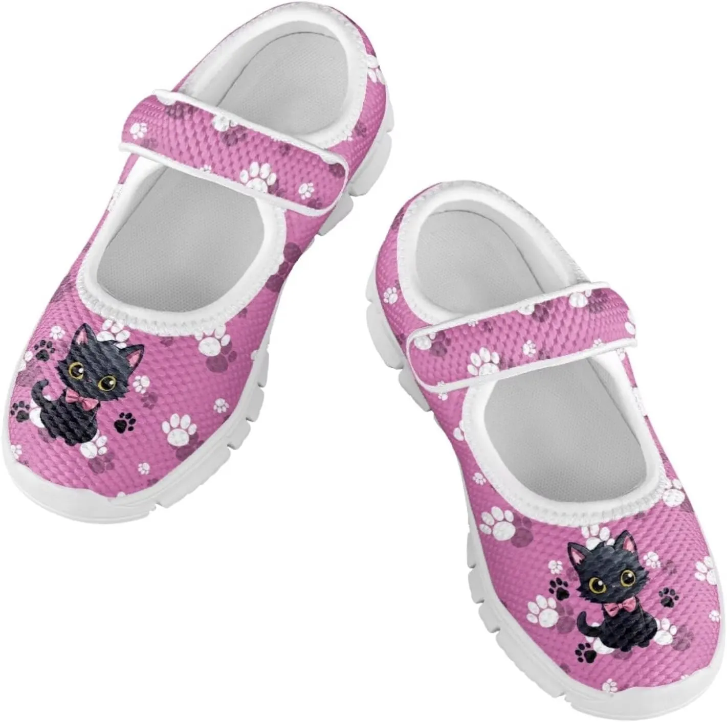 Coloranimal Mary Jane Shoes Girls Dress Shoes Single Buckle Girls' Flats Uniform Shoes Casual Princess Shoes with Anti Skid Sole