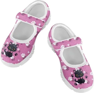 Coloranimal Mary Jane Shoes Girls Dress Shoes Single Buckle Girls' Flats Uniform Shoes Casual Princess Shoes with Anti Skid Sole