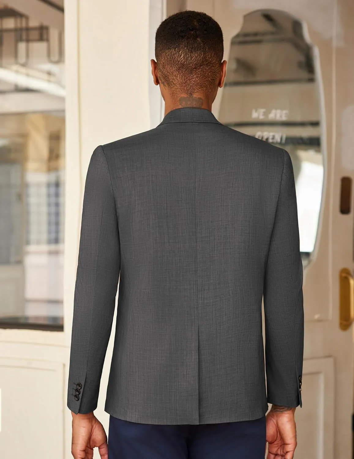 COOFANDY Men's Casual Blazer Sport Coats Dress One Button Lightweight Summer Suit Jacket Business Blazer Jacket