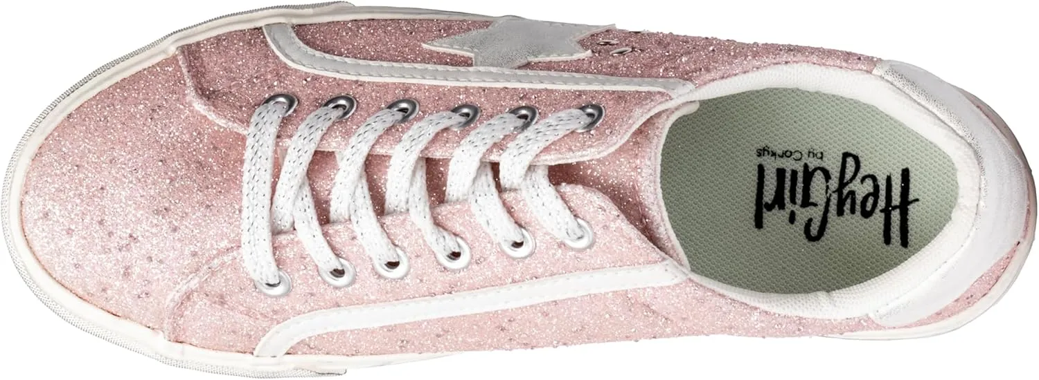 Corkys Footwear Hey Girl Womens Big Dipper Fashion Sneakers - Featuring a Star Patch on The Side with Stud Embellishments, Comfortable Insoles, and A Lace-up Design