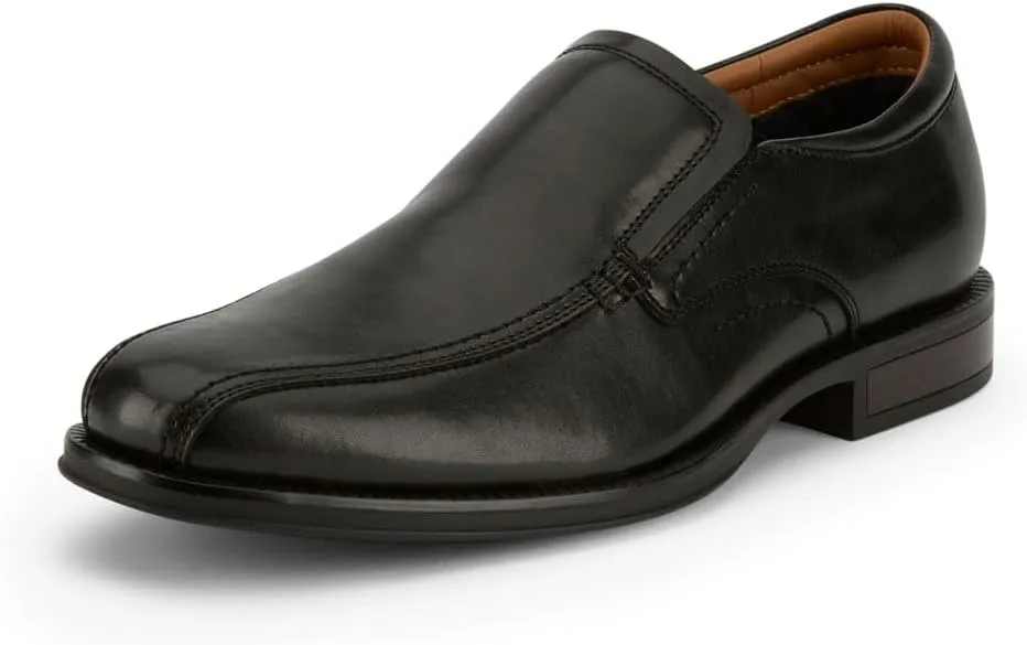 Dockers Mens Greer Dress Run Off Loafer Shoe, Black, 10.5 W