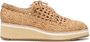 Donald Pliner Napoli, Platform Shoes, Dressy, Women’s Wedge Sneakers, Tan-Burnished Calf Leather, 11.5