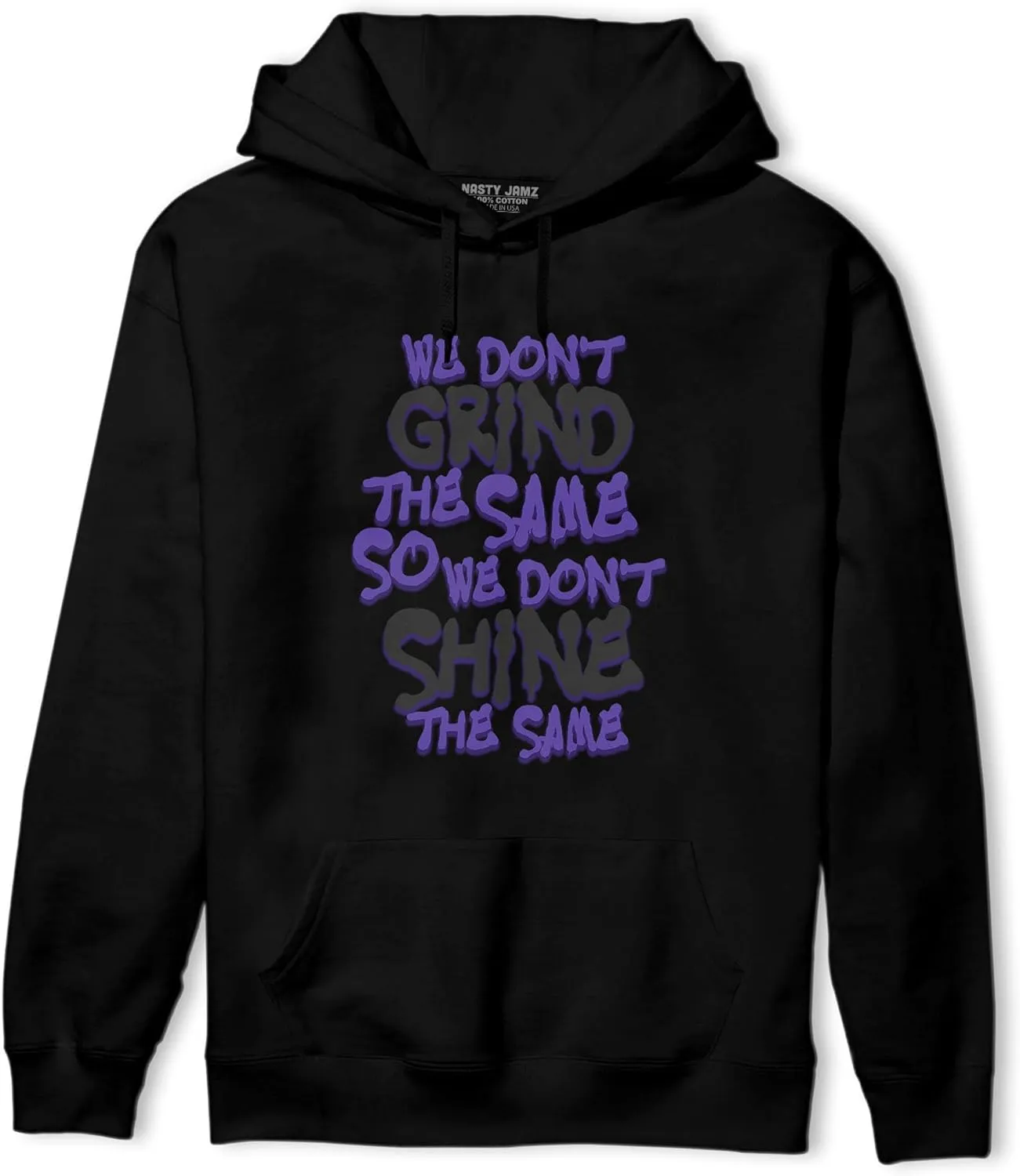 Dont Shine The Same Hoodie To Match 12s Field Purple - Sneaker Matching Shirt, Unisex Hoodies Match Sneakers, Urban Streetwear Clothing, Sneaker Graphic Hoodie Design Printed