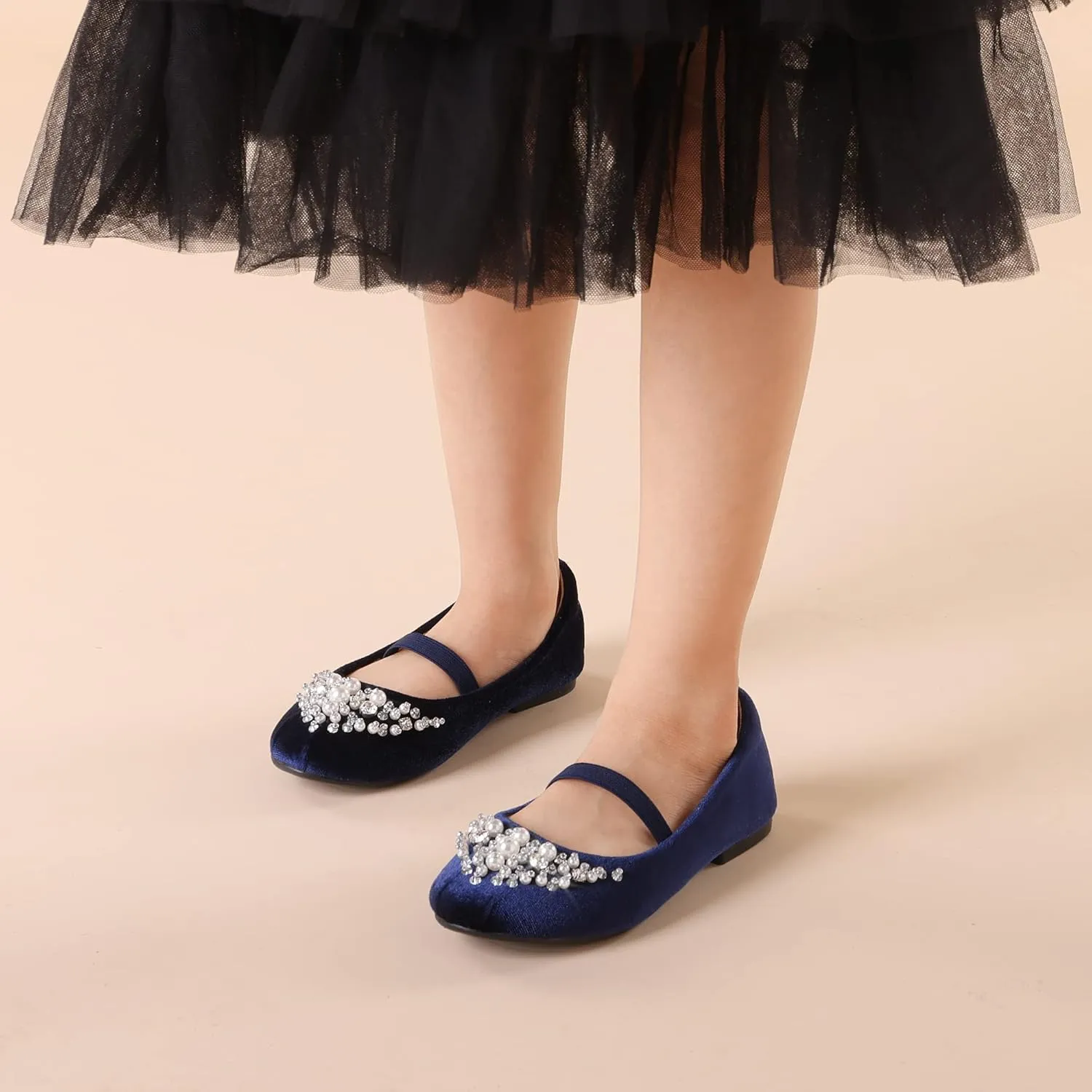 DREAM PAIRS Girls Ballet Flats Flower Shoes Mary Jane Ballerina Flat Dress Shoes for Daily/Wedding/Party