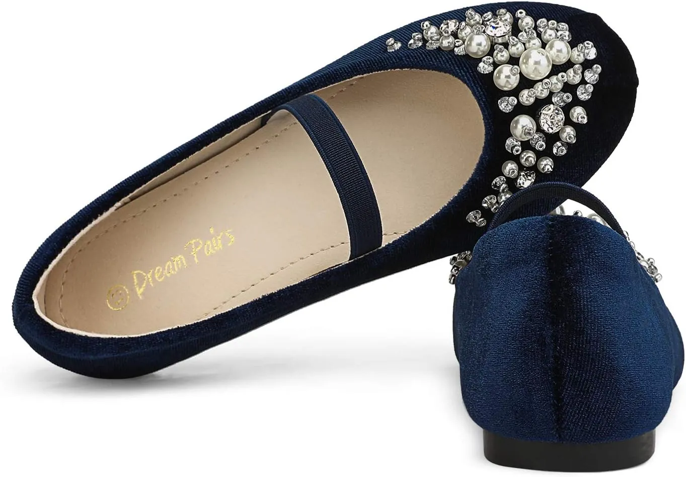 DREAM PAIRS Girls Ballet Flats Flower Shoes Mary Jane Ballerina Flat Dress Shoes for Daily/Wedding/Party