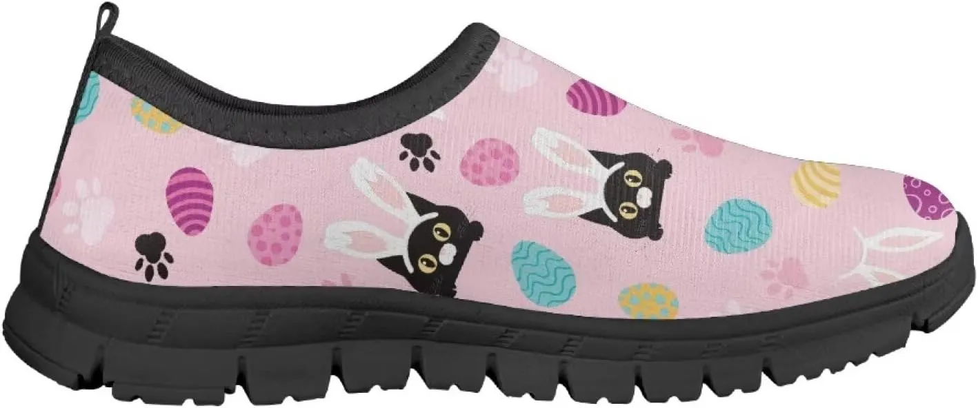 Easter Shoes for Girls Holiday Casual Shoes Trendy Kids Slip On Sneakers