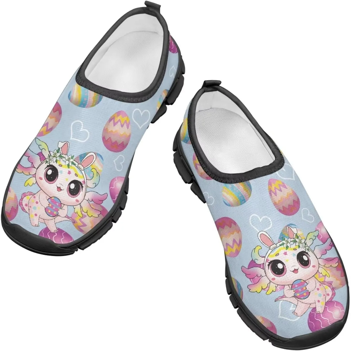 Easter Shoes for Girls Holiday Casual Shoes Trendy Kids Slip On Sneakers