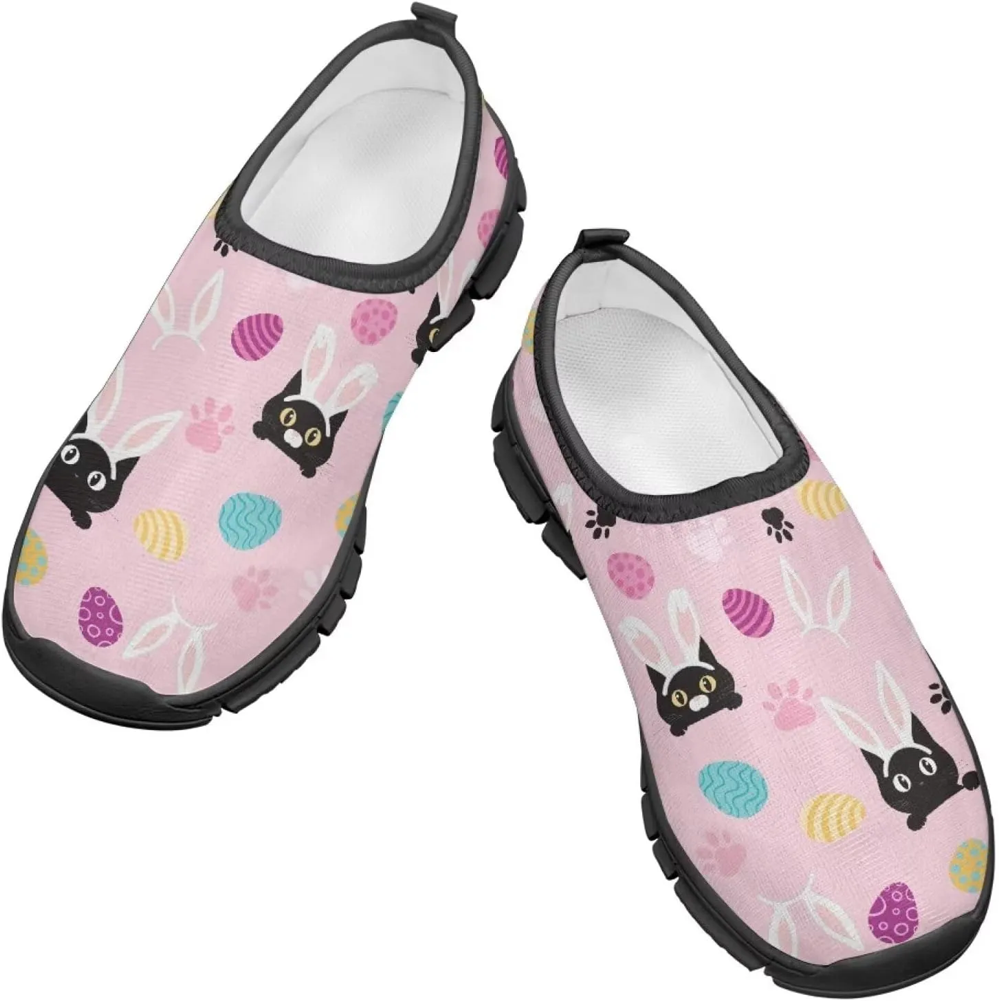 Easter Shoes for Girls Holiday Casual Shoes Trendy Kids Slip On Sneakers
