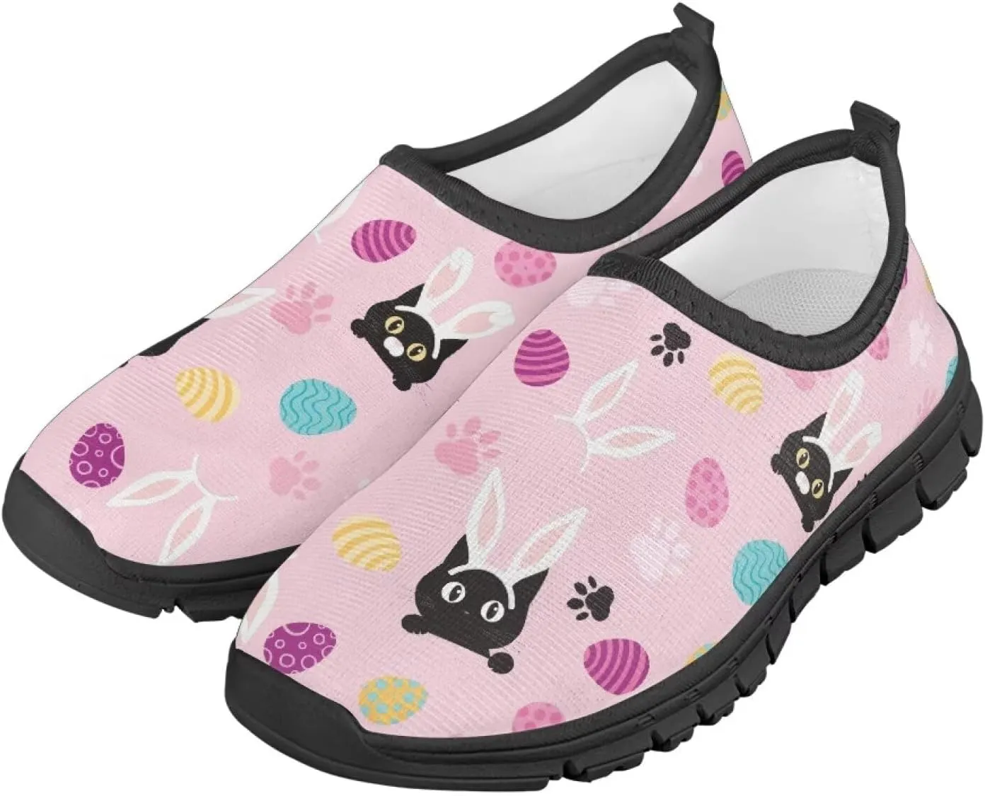 Easter Shoes for Girls Holiday Casual Shoes Trendy Kids Slip On Sneakers