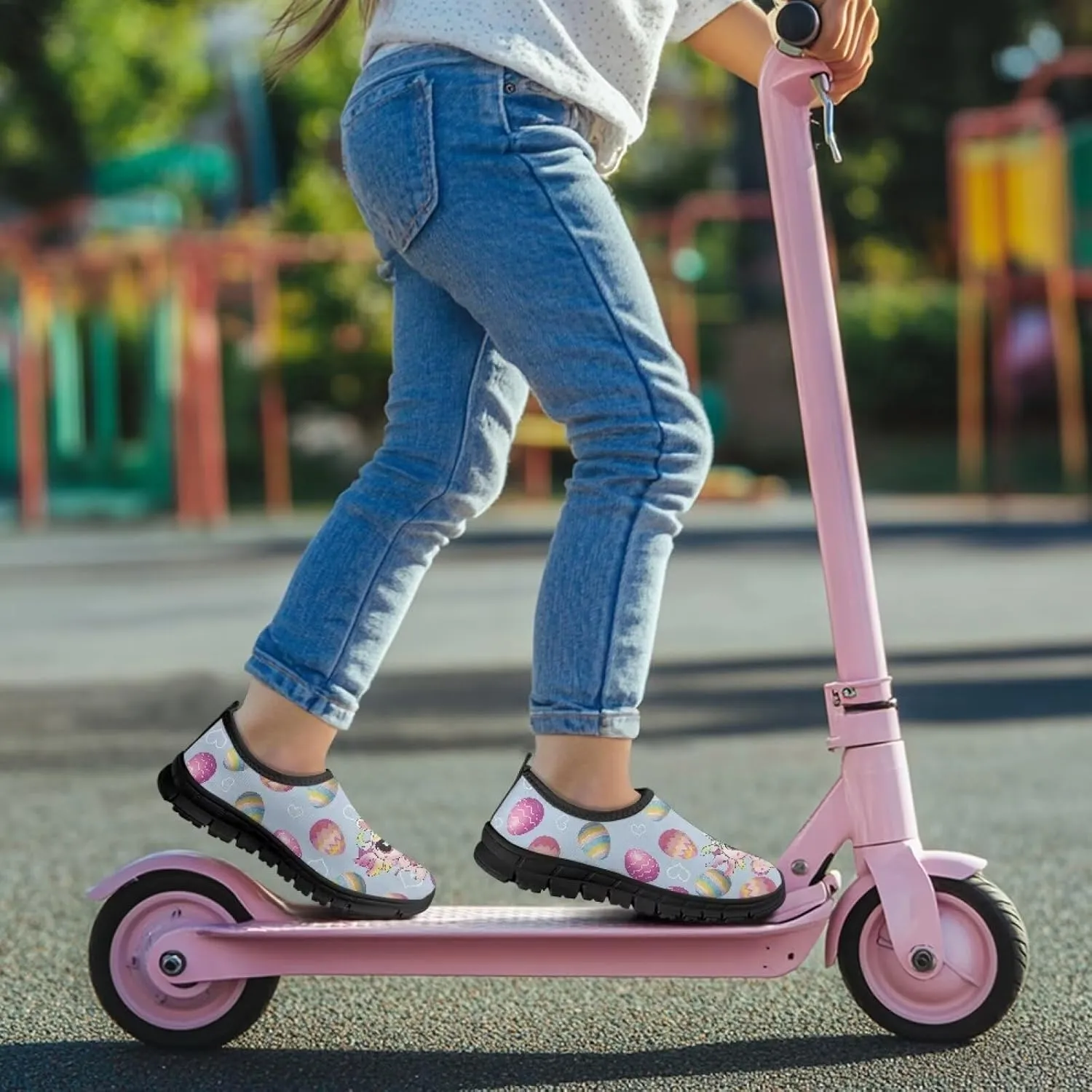 Easter Shoes for Girls Holiday Casual Shoes Trendy Kids Slip On Sneakers