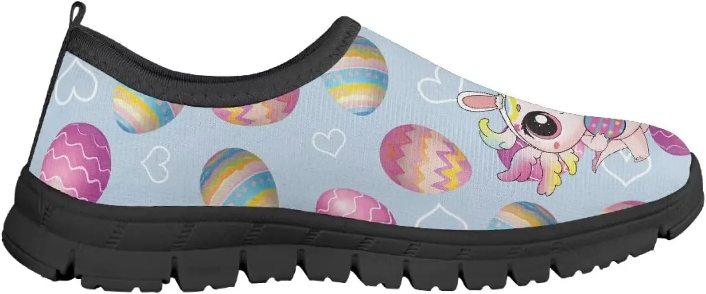 Easter Shoes for Girls Holiday Casual Shoes Trendy Kids Slip On Sneakers