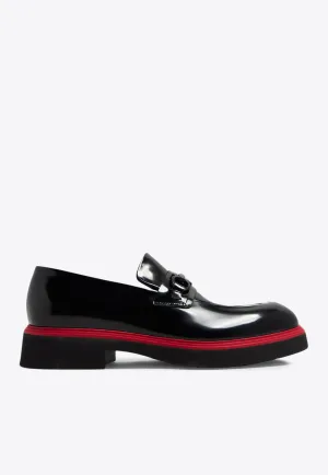 Fiorello Shiny Leather Loafers